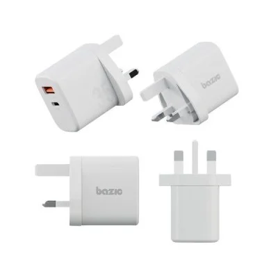 Wall Charger Velox With Weave Cable Bazic - White